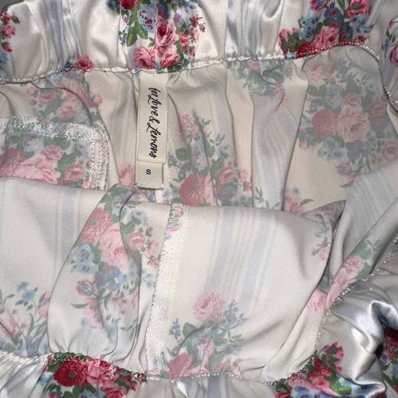 For Love And Lemons Pink Floral Pajama Set - Picture 3 of 10